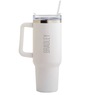Personalized Block Stainless Steel 40-oz. Travel Mug, , large