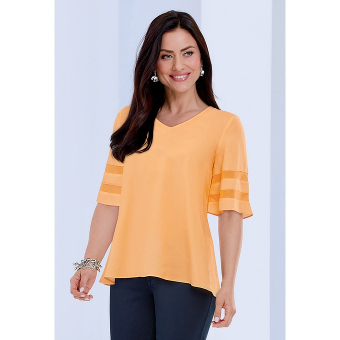 Sleeve Peak Top, , large