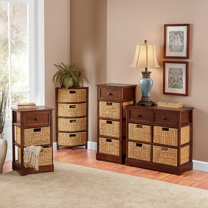 Admiral Basket Storage and 2-Basket Console Table, , large