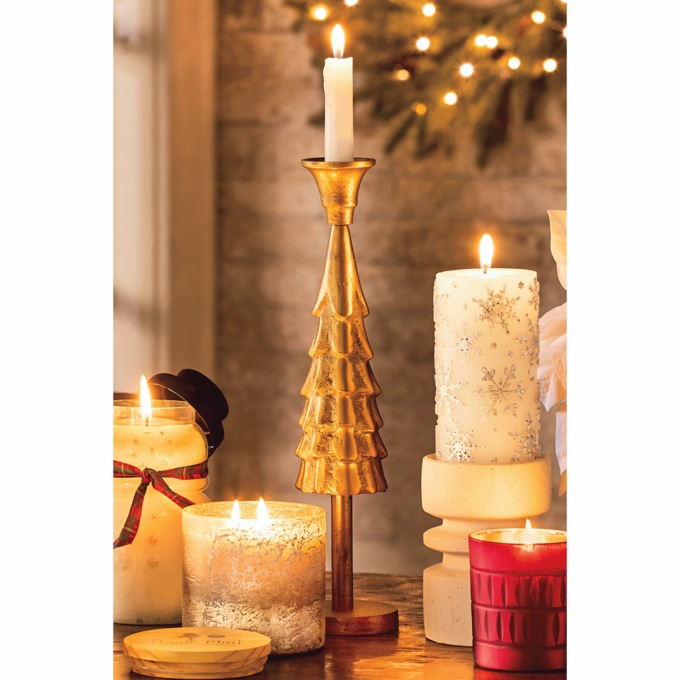 Tall Christmas Tree Candleholder, , large