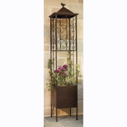 Terri Planter with Trellis, , large