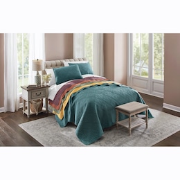 Delsin Oversized Quilt, Loden, large