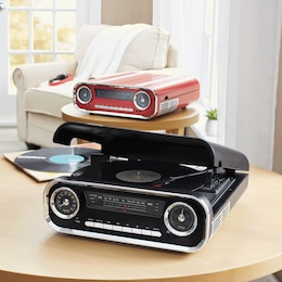 Vintage Turntable Speaker with Bluetooth, , large