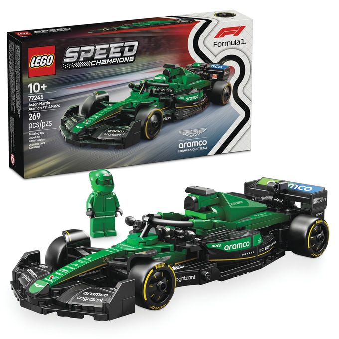 LEGO Speed Champions Aston Martin Aramco F1 AMR24 Race Car, Green, large