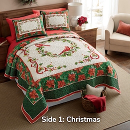 Reversible Holiday Quilt, , large