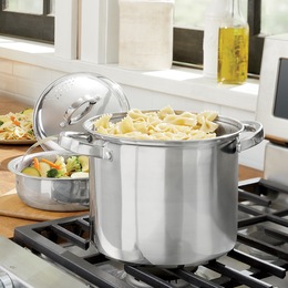 Oster 5-Qt. Pasta Pot with Steamer &amp; Strainer, , large
