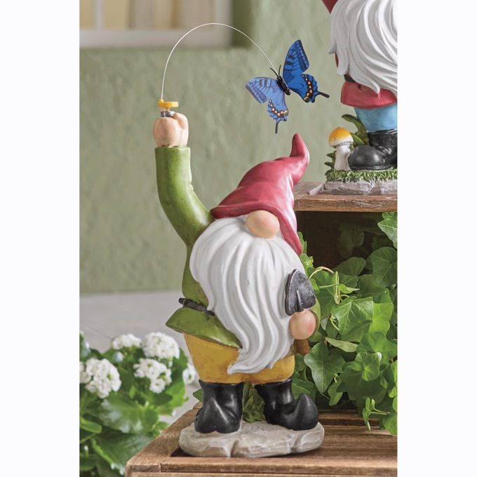 Butterfly Catching Solar Gnomes, , large