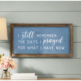 I Prayed Sentiment Wall Art, , large