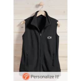 Personalized Women's Fleece Vest, , large