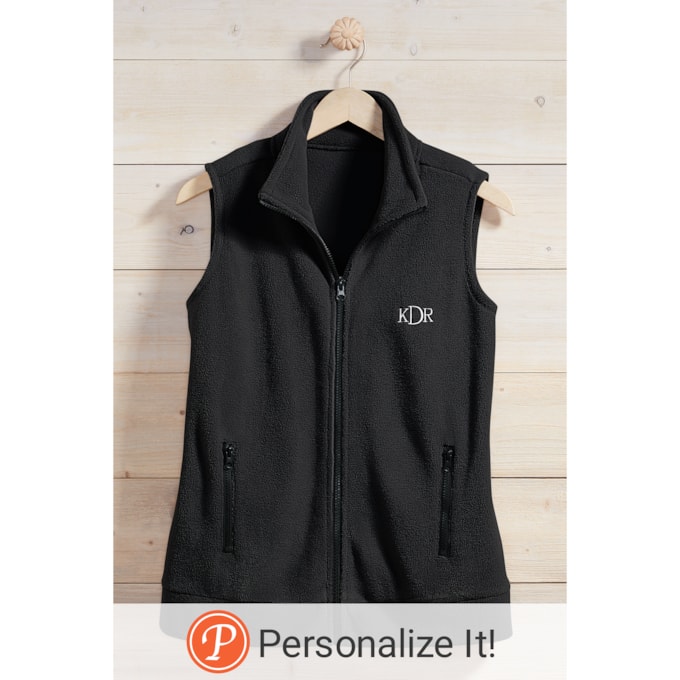 Personalized Women's Fleece Vest | Seventh Avenue Personalized Women's Fleece Vest | Seventh Avenue