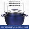 Granitestone Diamond 6-Piece Nesting Pot Set, Blue, large