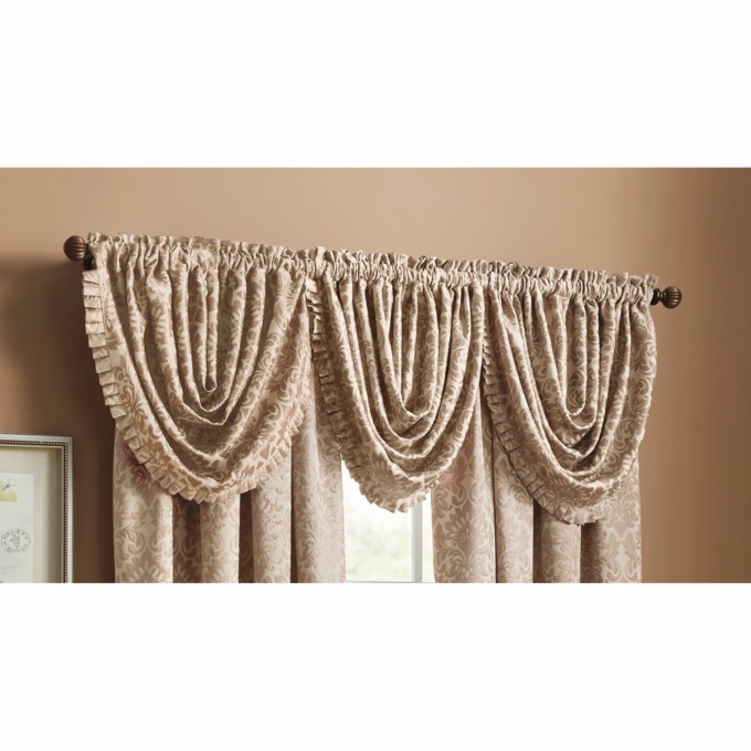 Sutton Pleated Waterfall Valance, , large