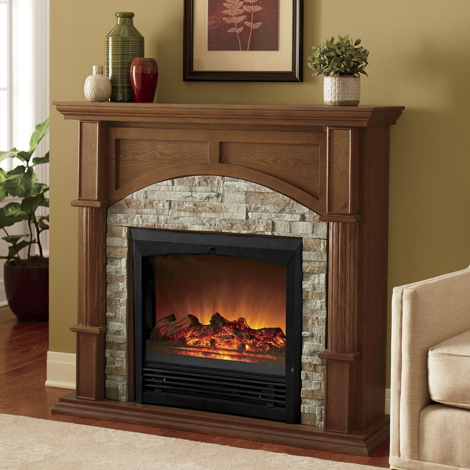 Faux Brick Fireplace Seventh Avenue