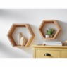Set of 2 Honeycomb Wall Shelves, , large