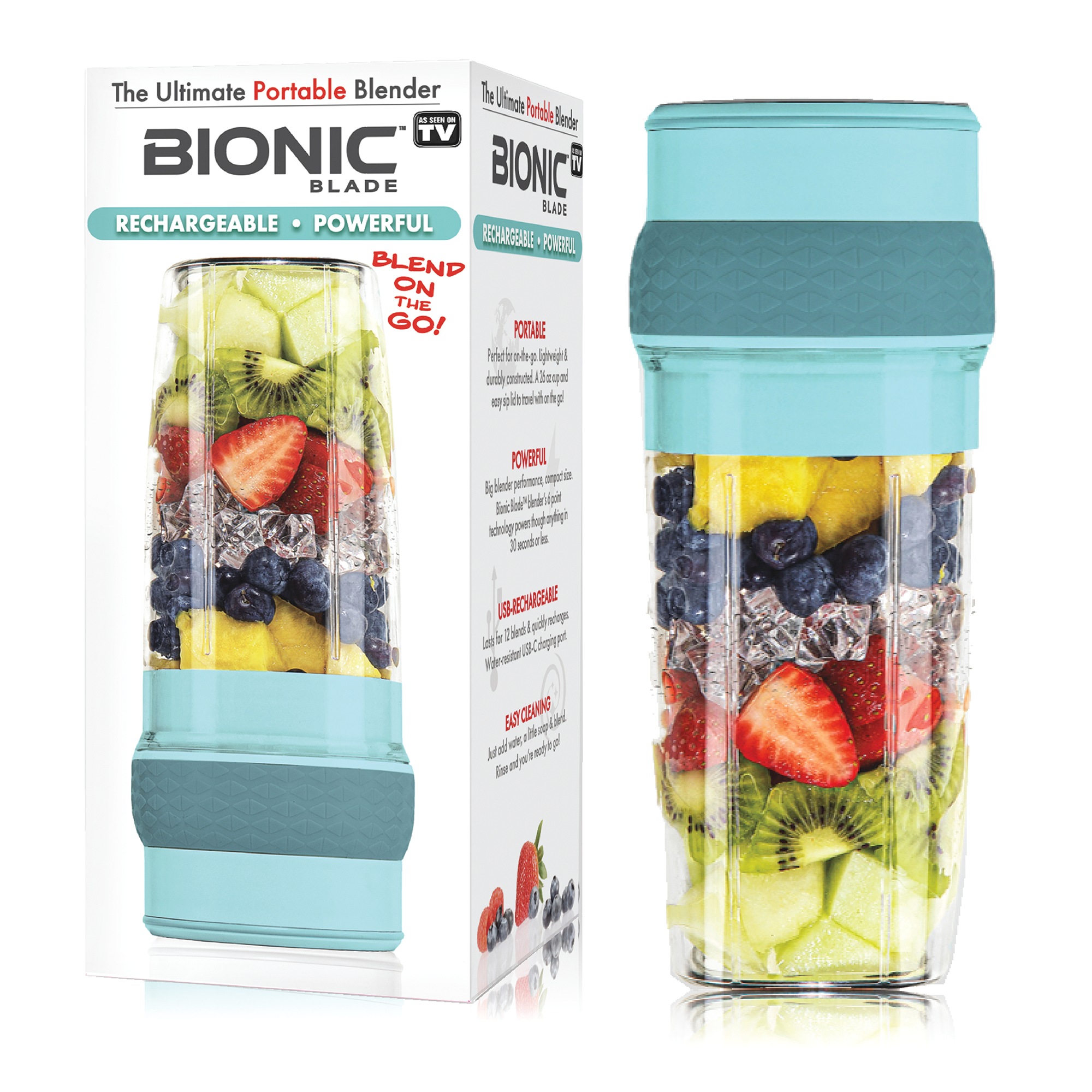 Bionic Blade Portable Blender, Mint, large