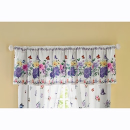 Butterfly Floral Valance, , large