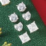 3-Pair Cubic Zirconia Post Earring Set, , large