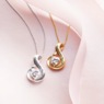 Cubic Zirconia Always in Heart Pendant, , large
