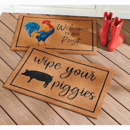 Farmhouse Friends Coir Mat, , large