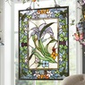 Stained Glass Purple Lily Wall Art, , large