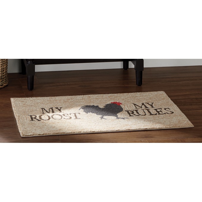 My Roost Hooked Mat & Runner, , large