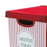Simplify 60-Ct. Christmas Ornament Storage Organizer, Red White Stripe, large