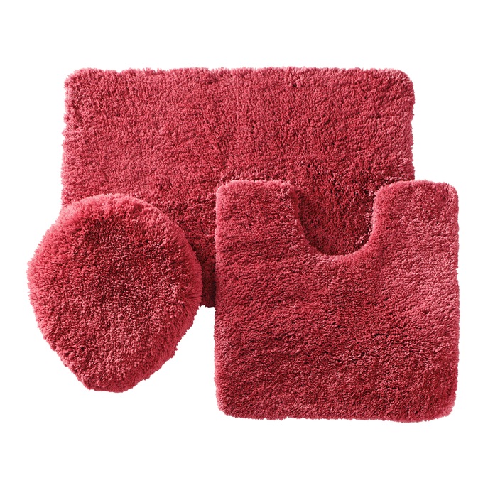Color Connection 3-Piece Shag Bath Mat Set, , large