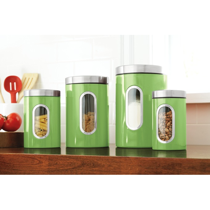 4-Piece Window Canister Set, , large