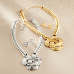 Loop/Cast Necklace &amp; Earring Set, , large