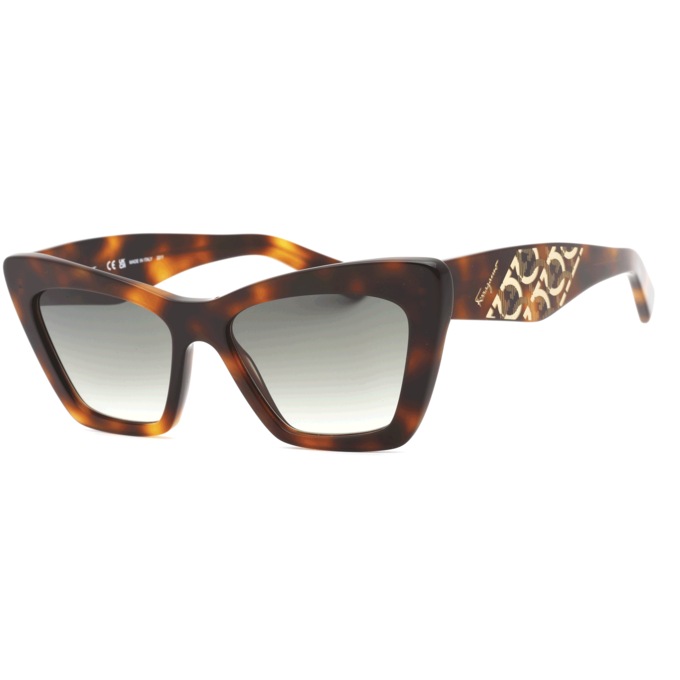 Salvatore Ferragamo Cat-Eye Sunglasses, Tortoise Gray Gradient, large