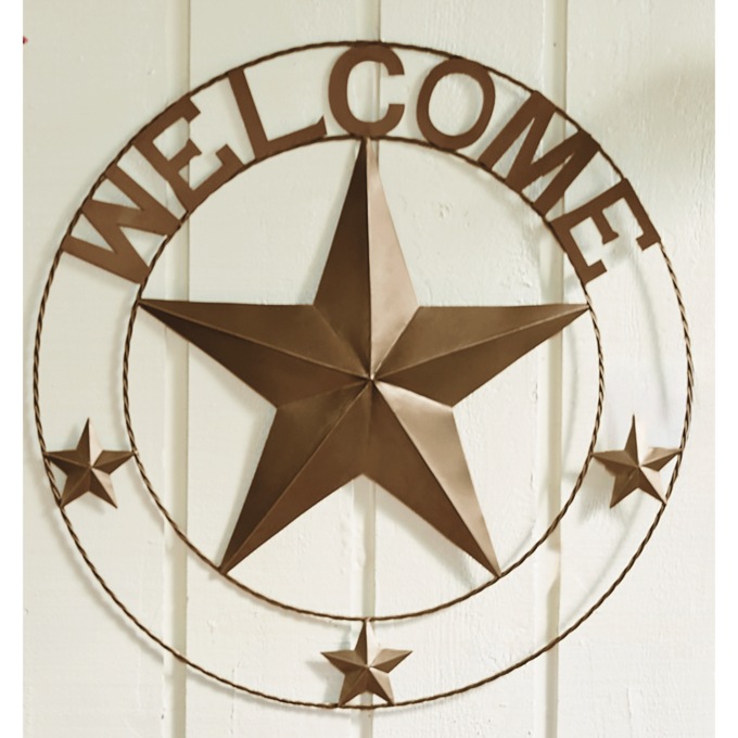 30" Welcome Star Wall Art, , large
