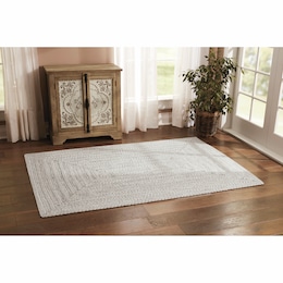 Neutral Braided Rug, , large