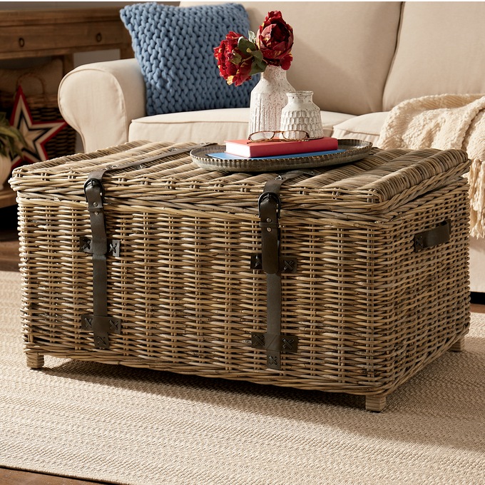 Rattan Coffee Table Seventh Avenue