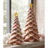 Set of 2 Lit Gingerbread Trees, , large