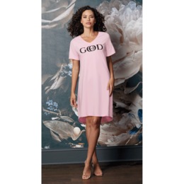 Faith Women's T-Shirt Style Nightgown with Inspirational Messaging, , large