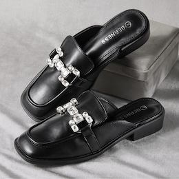 Aquene Rhinestone Mule for Women with Memory Foam , , large