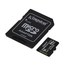 Kingston 64 GB MicroSD Card with SD Adapter, , large
