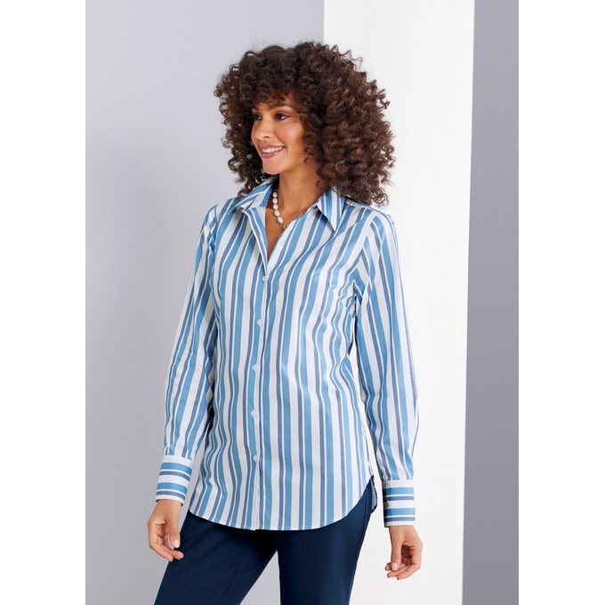 Easy Care Comfort Poplin Shirt, , large