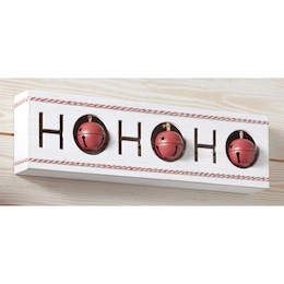 Ho Ho Ho Tabletop Sign with Bells, , large