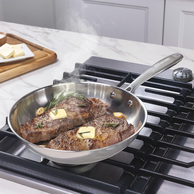 Guy Fieri Flavortown 10-Piece Stainless Steel Cookware Set, , large