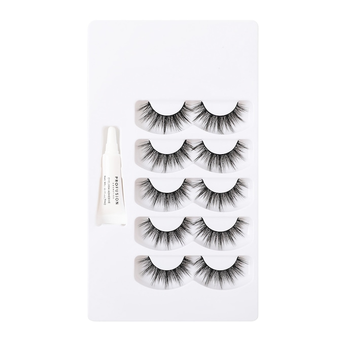 Faux Eyelash & Adhesive Set, , large