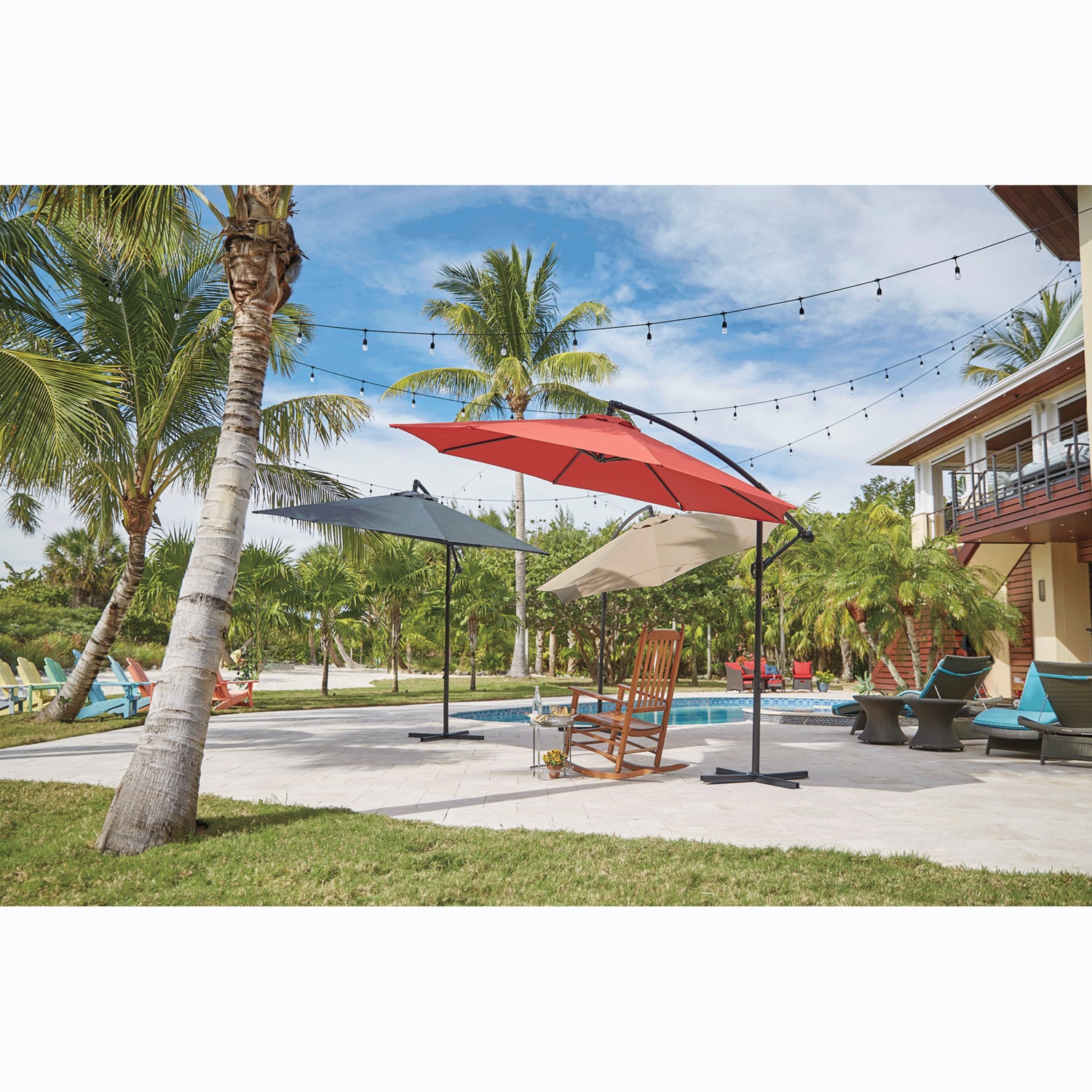 7x10 off set patio umbrella 10' Offset Umbrella
