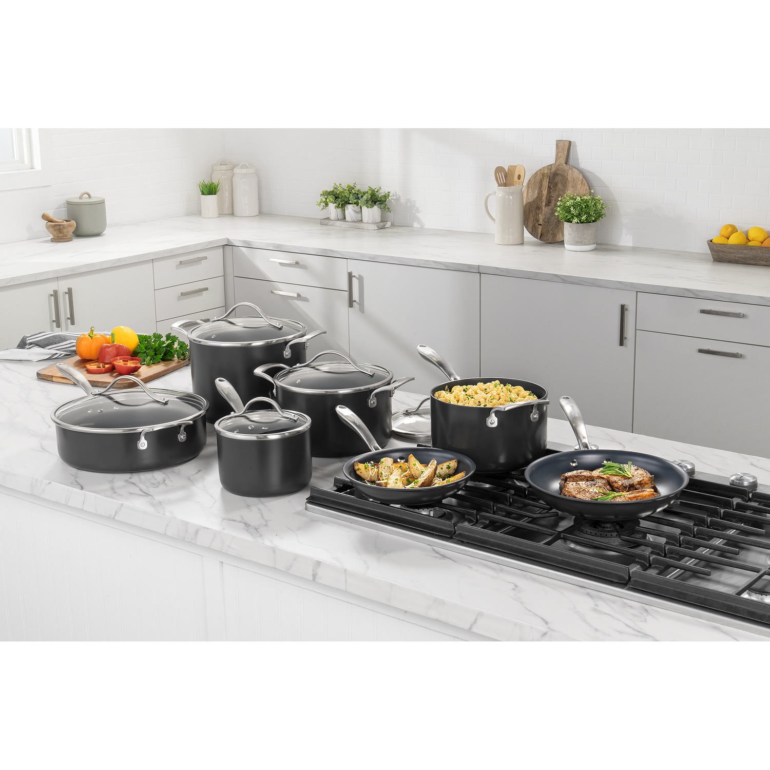 Guy Fieri Flavortown 12-Piece Laser Titanium Cookware Set