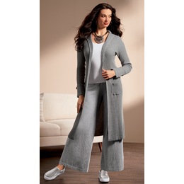 Ribbed Pocket Duster Sweater, , large