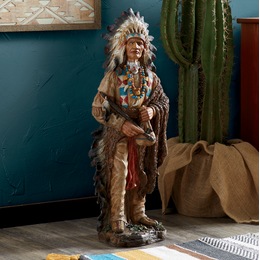 Standing Chief Statue, , large