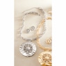 Large Medallion Necklace & Earrings Set, , large