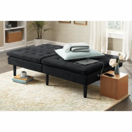 Powered Futon Sofa Bed, , large