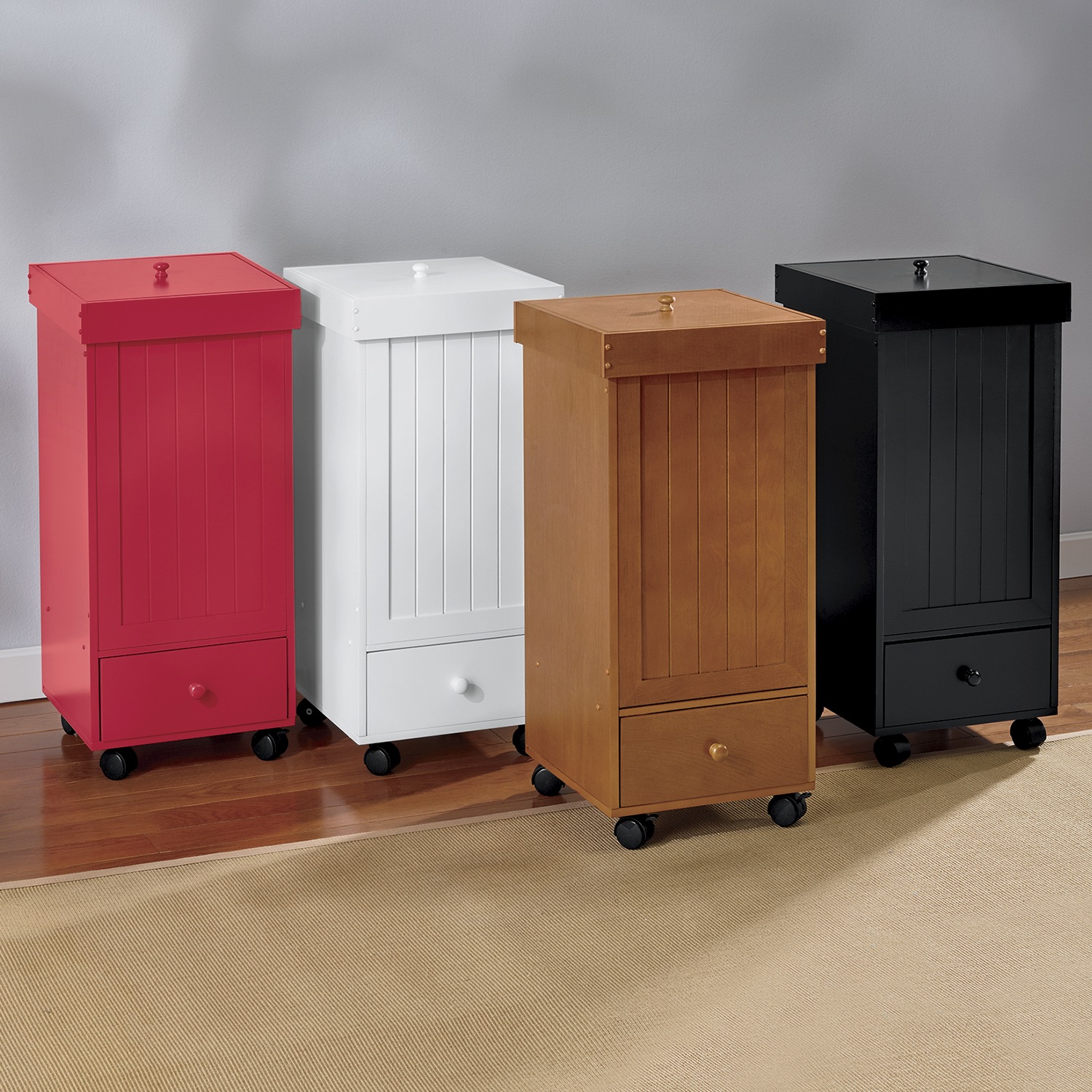 Narrow rolling kitchen cart