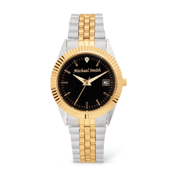 Men's or Women's Personalized Watch with Diamond Accent, , large