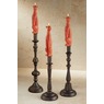 Set of 3 Mixed Taper Holders, Bronze, large